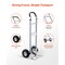 Aluminum Hand Truck Dolly 500lb Capacity 10in Wheels Heavy Duty Silver